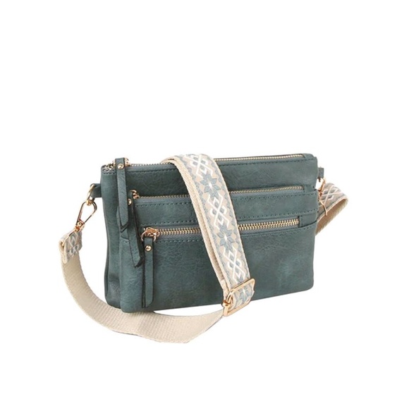 Fashion Faux Leather Cross Body Bag With Guitar Strap - Picture 2 of 4